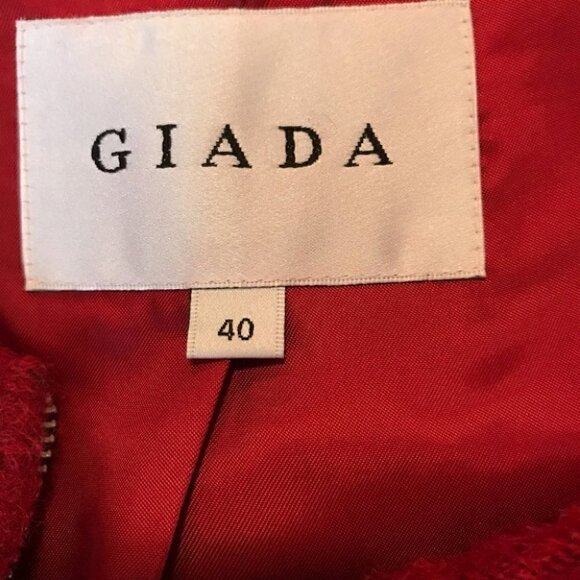 Giada Red Jacket Size 40 - Picture 5 of 5
